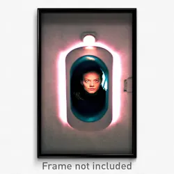 Pixel Art Poster - Superficial Peephole (8 Bit Psychedelic Video Game Print)