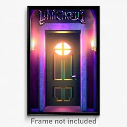 Pixel Art Poster - Wicked Door (8 Bit Psychedelic Trippy Weird Video Game Print)