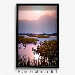 Pixel Art Poster - Peaceful Wetland (8 Bit Psychedelic Trippy Video Game Print)