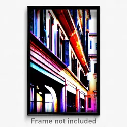 Pixel Art Poster - Stylish Italian Architecture (8 Bit Video Game Print)
