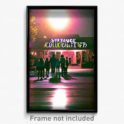 Pixel Art Poster - Strange College (8 Bit Psychedelic Trippy Video Game Print)