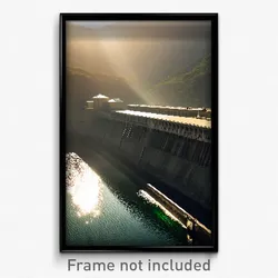 Pixel Art Poster - Fantastic Dam (8 Bit Psychedelic Trippy Video Game Print)