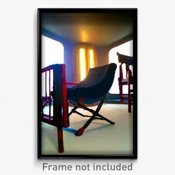 Pixel Art Poster - Great Chair (8 Bit Psychedelic Trippy Weird Video Game Print)
