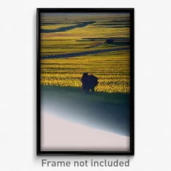 Pixel Art Poster - Bleak Grassland (8 Bit Psychedelic Trippy Video Game Print)