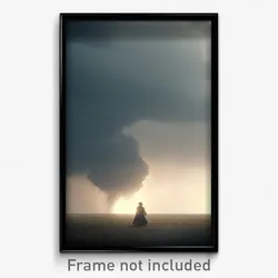 Pixel Art Poster - Lonely Storm (8 Bit Psychedelic Trippy Video Game Print)