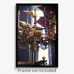 Pixel Art Poster - Elaborate Stocks (8 Bit Psychedelic Trippy Video Game Print)