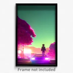 Pixel Art Poster - Mellow Furth (8 Bit Psychedelic Trippy Video Game Print)
