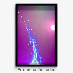 Pixel Art Poster - Liquid Fells (8 Bit Psychedelic Trippy Video Game Print)