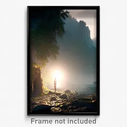 Pixel Art Poster - Dim Glen (8 Bit Psychedelic Trippy Weird Video Game Print)