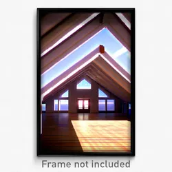 Pixel Art Poster - Fantastic Attic (8 Bit Psychedelic Trippy Video Game Print)