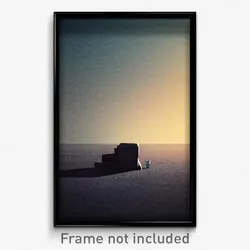 Pixel Art Poster - Empty Rest (8 Bit Psychedelic Trippy Weird Video Game Print)