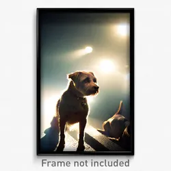 Pixel Art Poster - Clear Dog (8 Bit Psychedelic Trippy Weird Video Game Print)