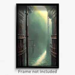 Pixel Art Poster - Perfect Sewer (8 Bit Psychedelic Trippy Video Game Print)