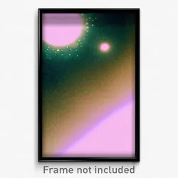 Pixel Art Poster - Fluid Outer Space (8 Bit Psychedelic Trippy Video Game Print)