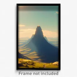 Pixel Art Poster - Whopping Plateau (8 Bit Psychedelic Trippy Video Game Print)