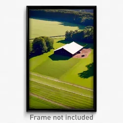 Pixel Art Poster - Big Pasture (8 Bit Psychedelic Trippy Weird Video Game Print)