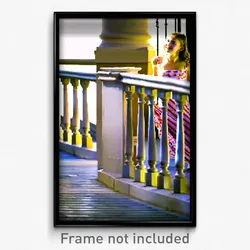 Pixel Art Poster - Blissful Balustrade (8 Bit Psychedelic Video Game Print)