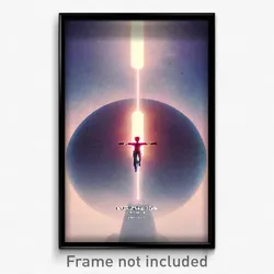Pixel Art Poster - Nocturnal Mind (8 Bit Psychedelic Trippy Video Game Print)
