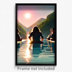 Pixel Art Poster - Accurate Retreat (8 Bit Psychedelic Trippy Video Game Print)