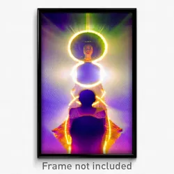 Pixel Art Poster - Wonderful Ego Death (8 Bit Psychedelic Video Game Print)