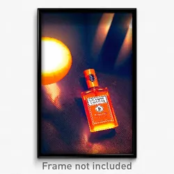 Pixel Art Poster - Orange Cologne (8 Bit Psychedelic Trippy Video Game Print)