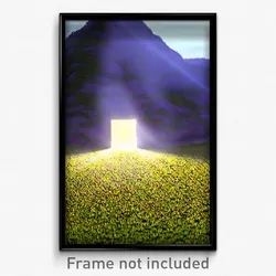 Pixel Art Poster - Uneven Demesne (8 Bit Psychedelic Trippy Video Game Print)
