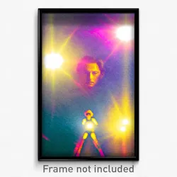 Pixel Art Poster - Superficial Ego Death (8 Bit Psychedelic Video Game Print)