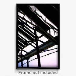 Pixel Art Poster - Steel Overhang (8 Bit Psychedelic Trippy Video Game Print)