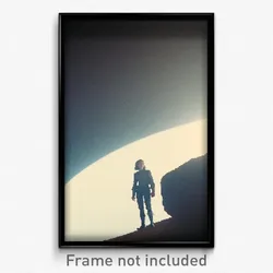 Pixel Art Poster - Long Desolation (8 Bit Psychedelic Trippy Video Game Print)