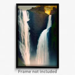 Pixel Art Poster - Tremendous Cascade (8 Bit Psychedelic Video Game Print)