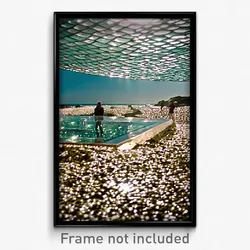 Pixel Art Poster - Glass Beach (8 Bit Psychedelic Trippy Weird Video Game Print)