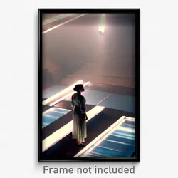 Pixel Art Poster - Cultured Space (8 Bit Psychedelic Trippy Video Game Print)