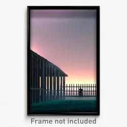 Pixel Art Poster - Calm Stockade (8 Bit Psychedelic Trippy Video Game Print)