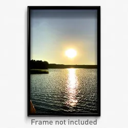 Pixel Art Poster - Candid Lake (8 Bit Psychedelic Trippy Weird Video Game Print)