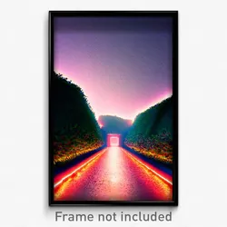 Pixel Art Poster - Bold Path (8 Bit Psychedelic Trippy Weird Video Game Print)
