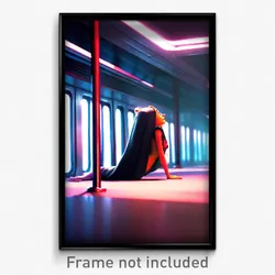 Pixel Art Poster - Droopy Berth (8 Bit Psychedelic Trippy Video Game Print)