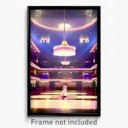 Pixel Art Poster - Mellow Ballroom (8 Bit Psychedelic Trippy Video Game Print)