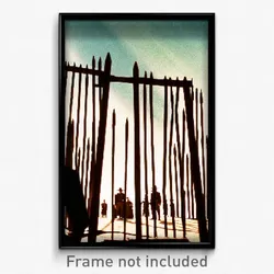Pixel Art Poster - Tremendous Stockade (8 Bit Psychedelic Video Game Print)