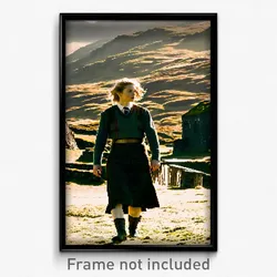 Pixel Art Poster - Aged Highland (8 Bit Psychedelic Trippy Video Game Print)