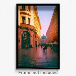 Pixel Art Poster - Subtle Vienna (8 Bit Psychedelic Trippy Video Game Print)