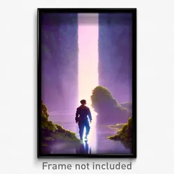 Pixel Art Poster - Dense Mind Journey (8 Bit Psychedelic Video Game Print)