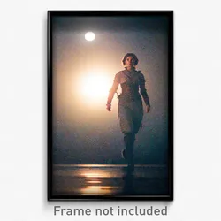 Pixel Art Poster - Nocturnal Mere (8 Bit Psychedelic Trippy Video Game Print)