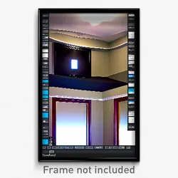 Pixel Art Poster - Standard Home Theatre (8 Bit Psychedelic Video Game Print)