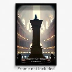 Pixel Art Poster - Grandiose Tableau (8 Bit Psychedelic Trippy Video Game Print)