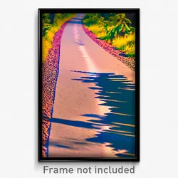Pixel Art Poster - Artistic Trail (8 Bit Psychedelic Trippy Video Game Print)