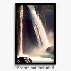 Pixel Art Poster - Active Falls (8 Bit Psychedelic Trippy Video Game Print)