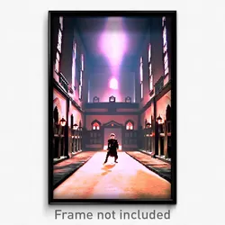 Pixel Art Poster - Dangerous Nunnery (8 Bit Psychedelic Trippy Video Game Print)