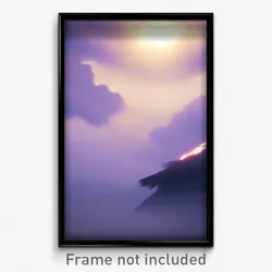 Pixel Art Poster - Alive Storm (8 Bit Psychedelic Trippy Weird Video Game Print)