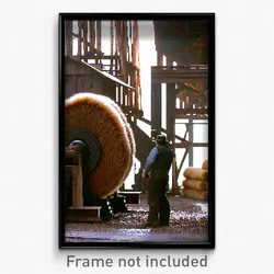 Pixel Art Poster - Fluffy Sawmill (8 Bit Psychedelic Trippy Video Game Print)