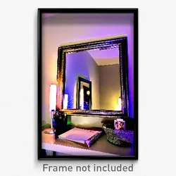 Pixel Art Poster - Noteworthy Mirror (8 Bit Psychedelic Trippy Video Game Print)